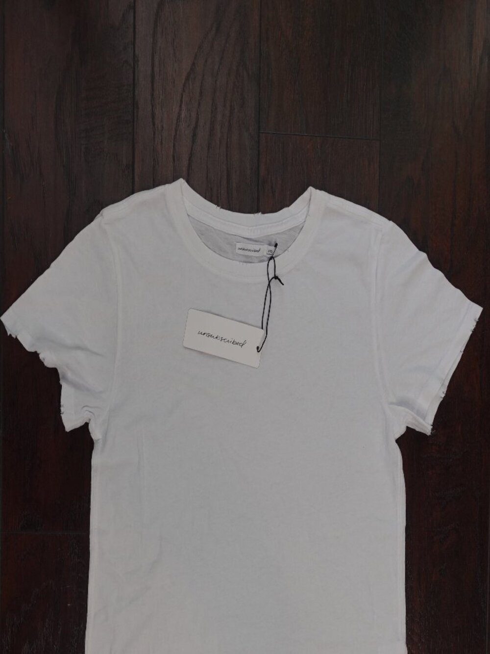 Unsubscribed Women's Cotton T-shirt size XXS NWT in White